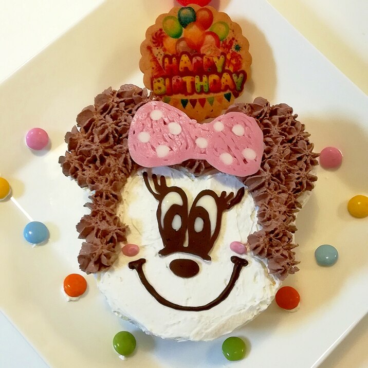 簡単 ミニーちゃんケーキ レシピ 作り方 By Mywayuayu 楽天レシピ